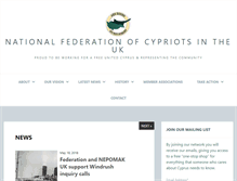 Tablet Screenshot of cypriotfederation.org.uk